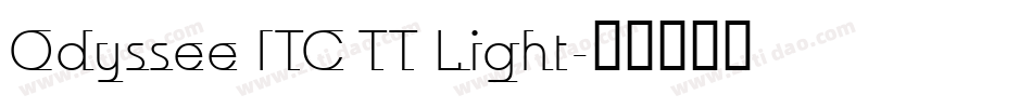 Odyssee ITC TT Light字体转换